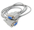 DRUT 2m D9 Female to Female EGA Monitor Cable – 9-Pin Serial Display Lead for Enhanced Graphics Adapters, Vintage PCs & Retro Computing (VGA)