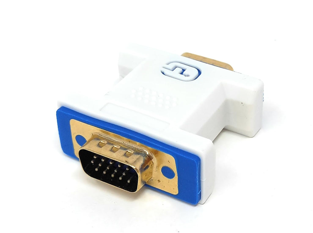 DRUT VGA 15-Pin Male to Male Adapter – SVGA Gender Changer for Monitor, Projector, Graphics Card – Convert Female to Male, Join or Extend VGA Cables