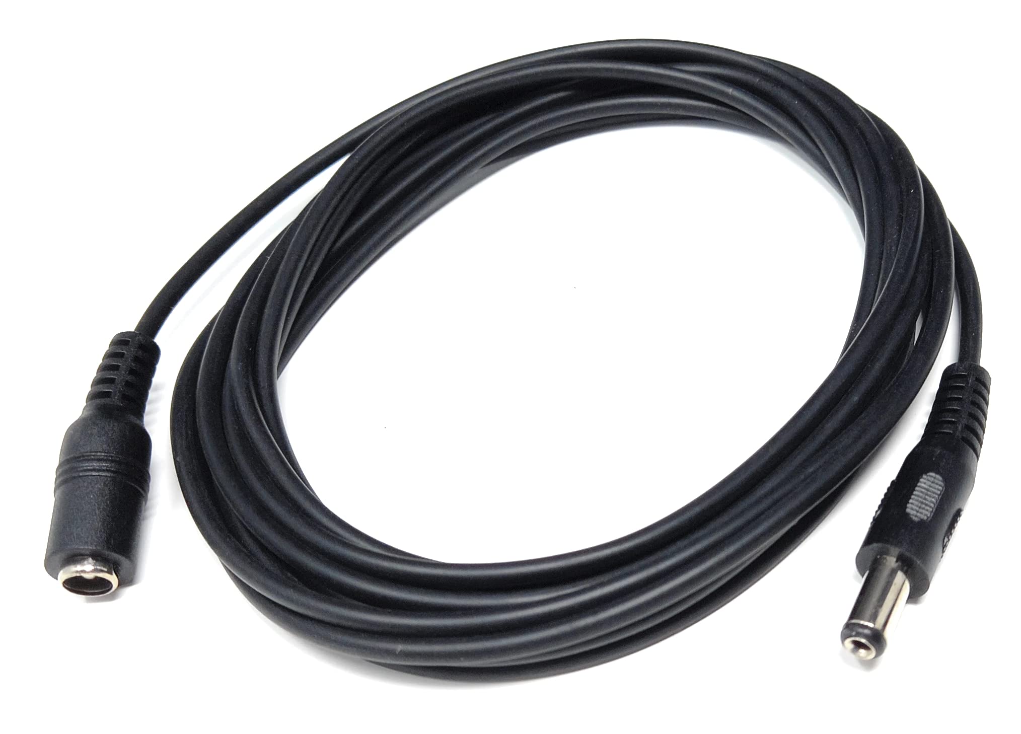 5.5mm x 2.1mm DC Power Plug to Socket, Male to Female CCTV, LED, Modem Router, Music Instruments Extension Lead Cable