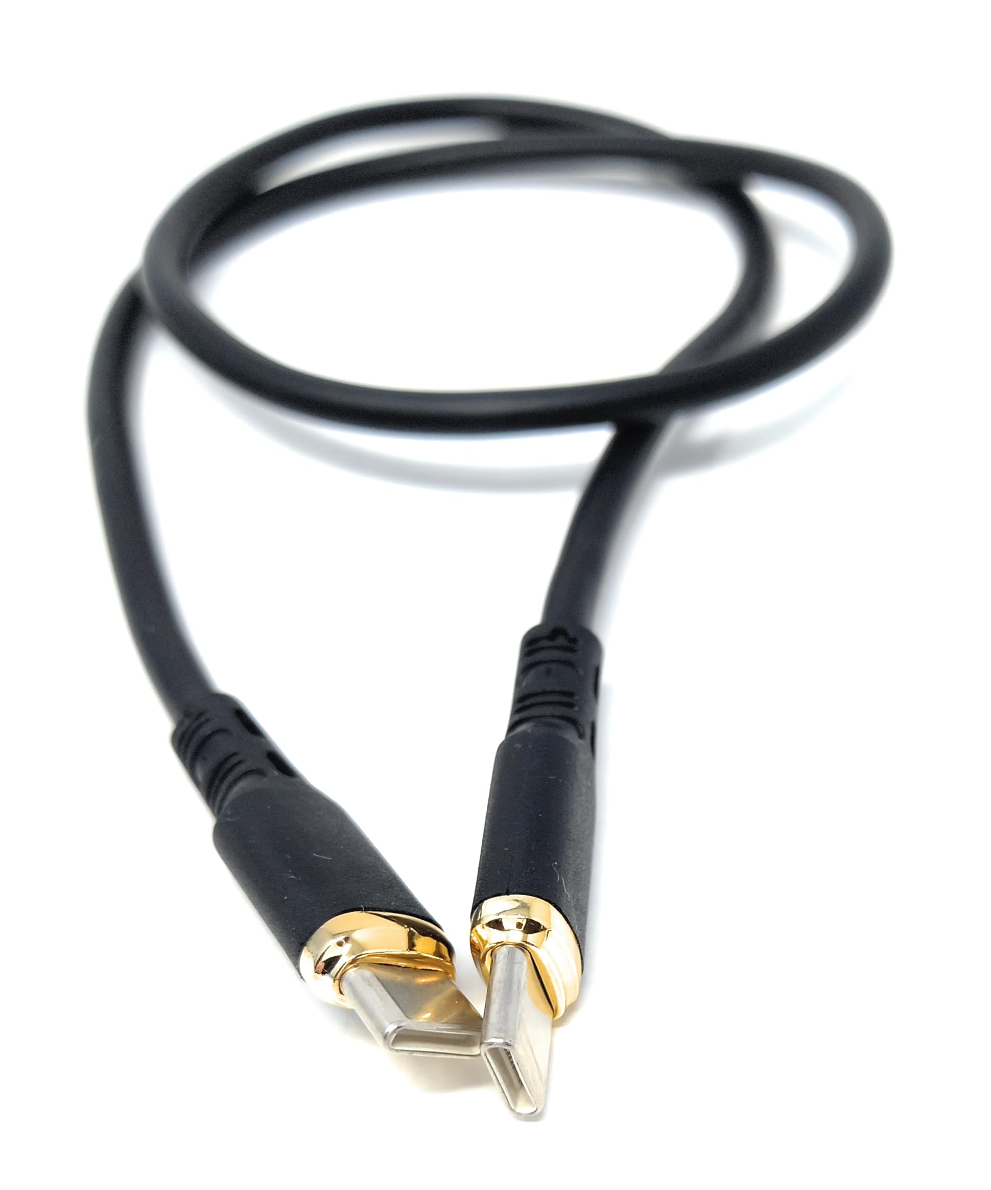 USB C to USB C 2.0 65W Metal Ended TPE Flexible Cord for Mobile Phone, Laptop, PC, Gaming Consoles Charging Data Cable