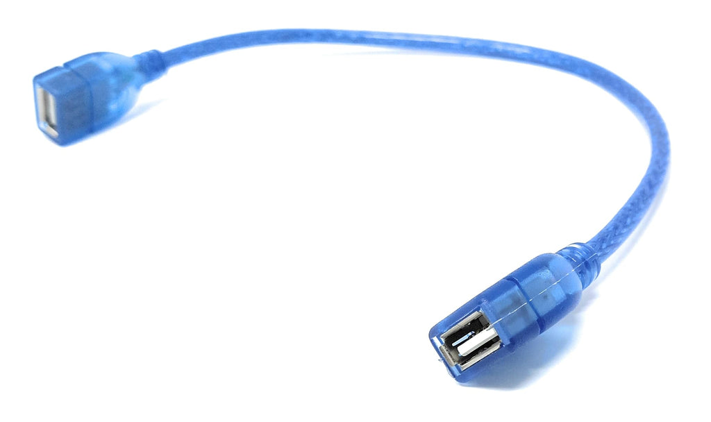 DRUT 30cm USB Female to Female Extension Cable Coupler Adapter – Compatible with Computers, Printers, Mobile Phones, Mouse, Keyboard