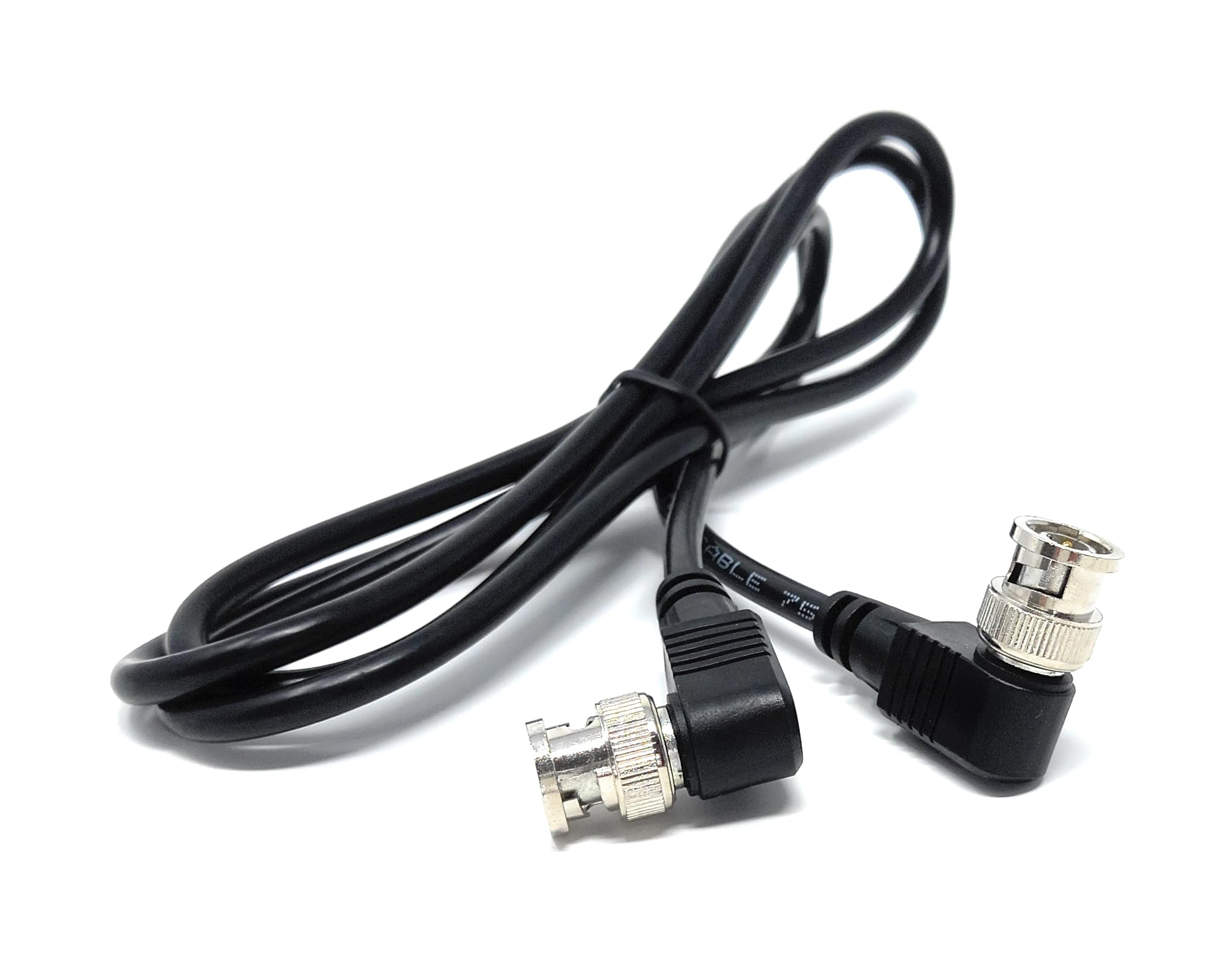 DRUT BNC Male to Male Right Angle Coaxial HD Video Audio Cable RG59 75ohm for CCTV, Camera Monitor, Radio Antenna Lead