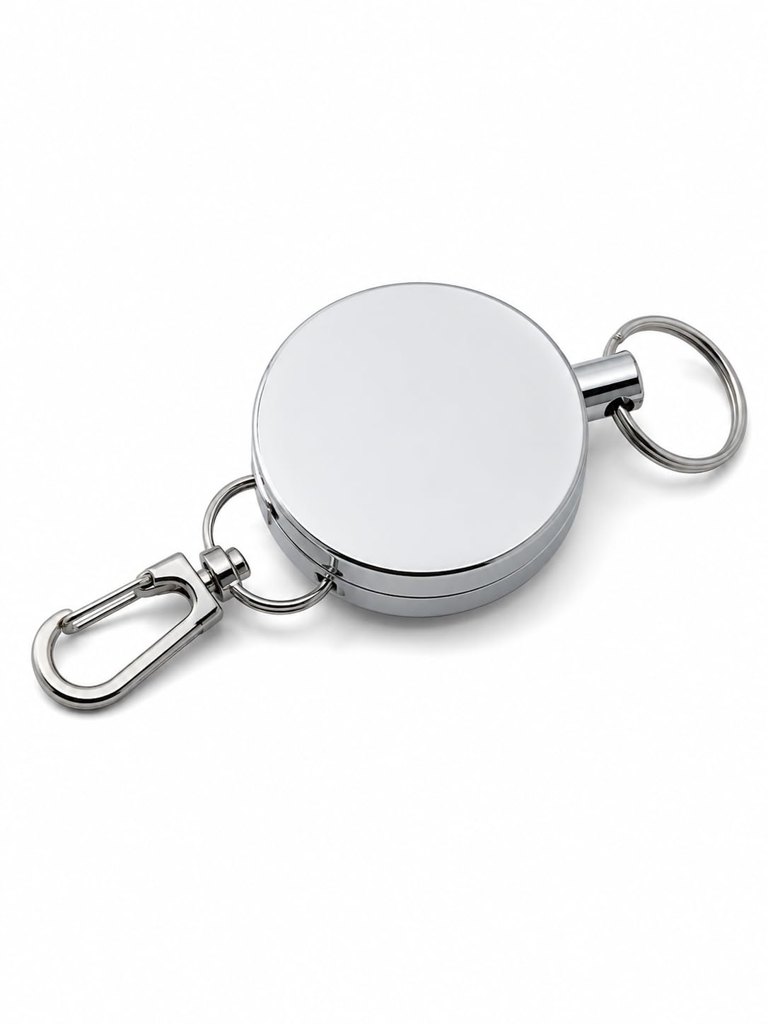 DRUT Retractable Anti-Lost Keychain with Steel Wire Rope, Elastic Key Holder for Keys, ID Cards, Passes and Outdoor Use