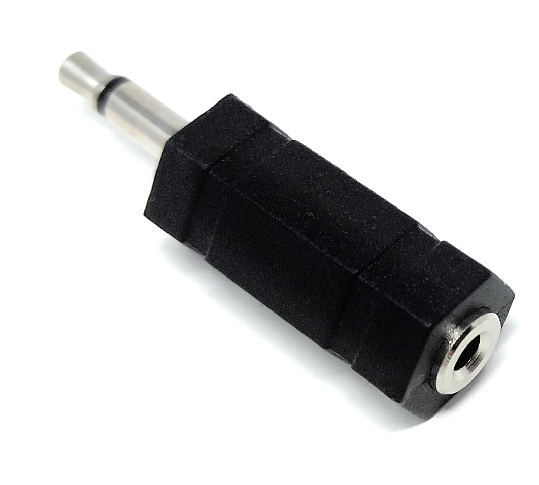 DRUT 3.5mm Mono Jack Male to 2.5mm Mono Jack Socket Female Audio Cable Adapter