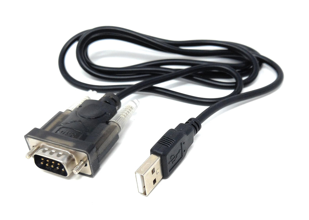 DRUT USB to RS232 DB9 Male Serial Adapter Cable 1.2m USB A to 9-Pin DB9 Male Converter – Supports COM Port Devices – Ideal for CNC, POS, GPS, Modems, PLCs, and Serial Devices