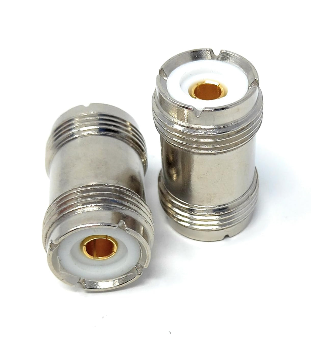 DRUT UHF PL-259 Female to UHF PL-259 Female Coaxial Adaptor Connector, Coupler Joiner, Gender Changer for CB Ham Radio Antenna