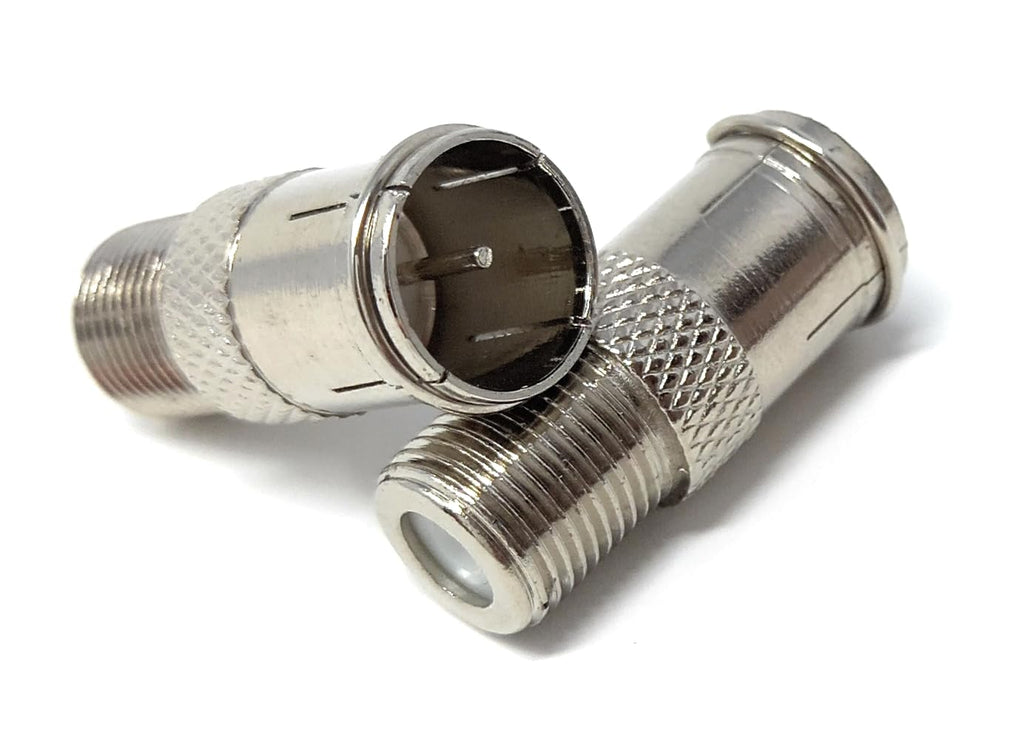 DRUT F-Type Male to F-Type Female Coax Antenna Cable Adapter