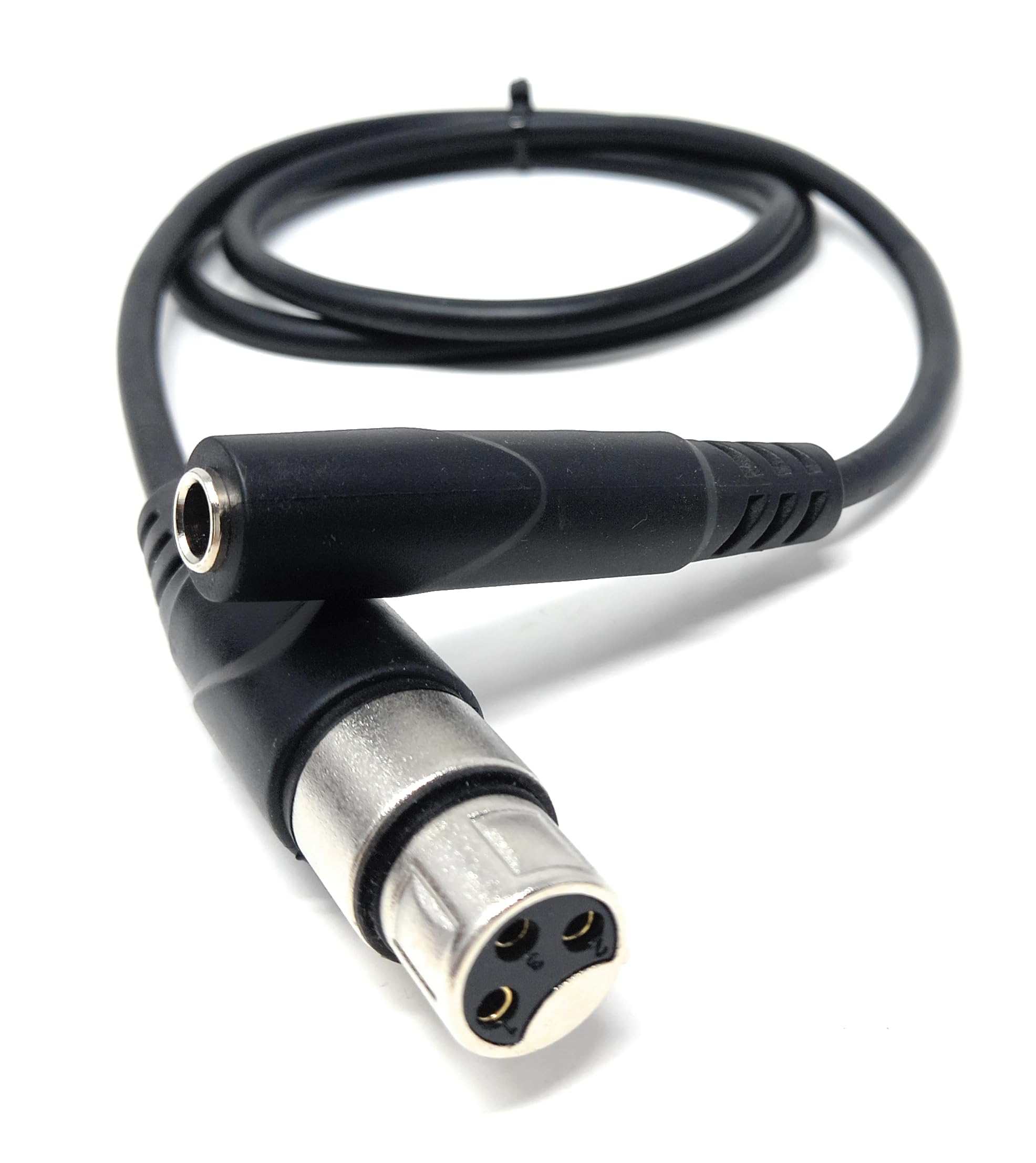 6.35mm (1/4") Stereo Jack Socket to 3-Pin XLR Female Adapter Cable – Audio Converter for Mixers, Controllers, DJ & Pro Sound Equipment