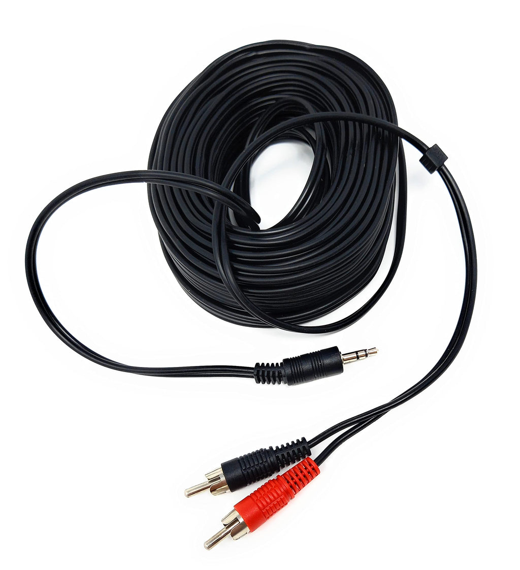 DRUT 3.5mm to Twin RCA Stereo Aux Phono Audio Cable Mini Jack Lead Cord Y Splitter Headphone Cord RCA Y Splitter Adapter