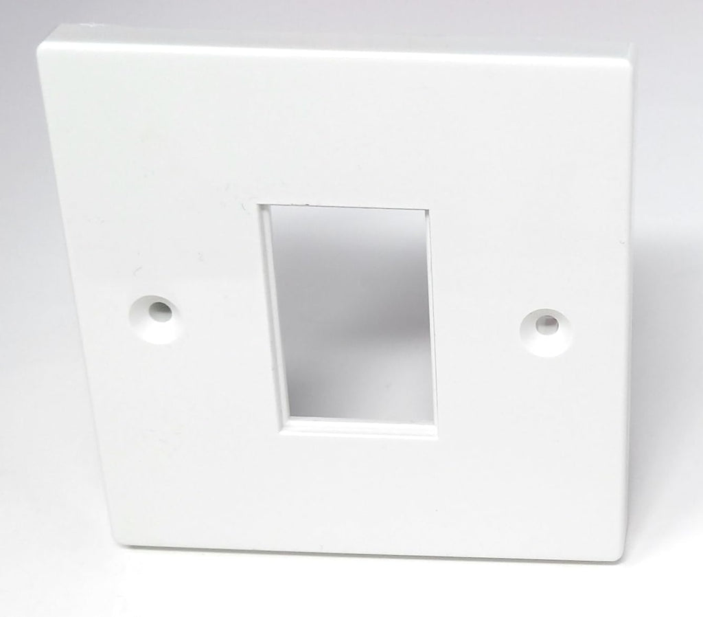 Single Gang Ethernet RJ45 Module Modular Frame (LJ6C) Wall Plate, Faceplate, Screws Included