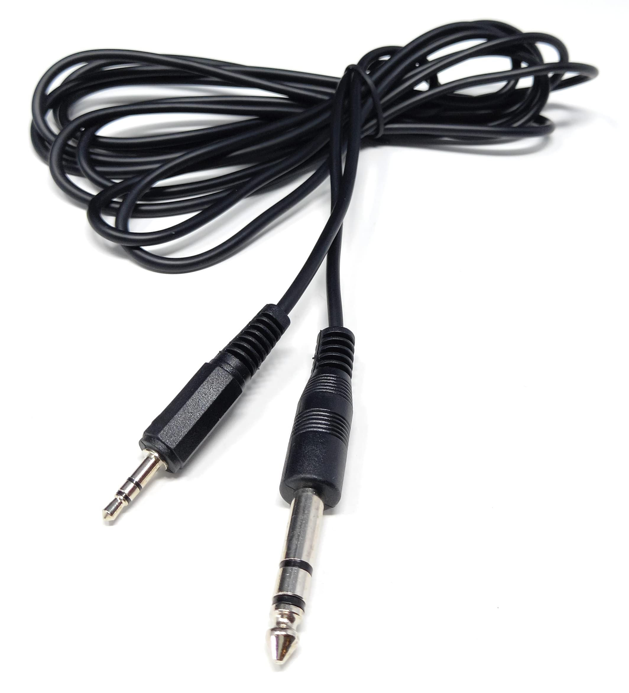 DRUT 3.5mm to 6.35mm (1/4") Stereo Jack Plug to Plug, Male to Male Audio Lead Cable