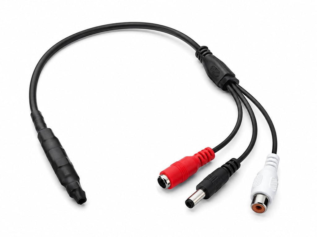 DRUT Mini CCTV Audio Microphone, High Sensitivity Security Audio Pickup Mic for CCTV Camera, DVR Surveillance and Monitoring Systems