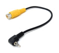 DRUT 2.5mm 4-Pin Jack to RCA Female Video Cable – AV Adapter for Digital Camera, Car GPS, Rear View Systems, and Portable Devices