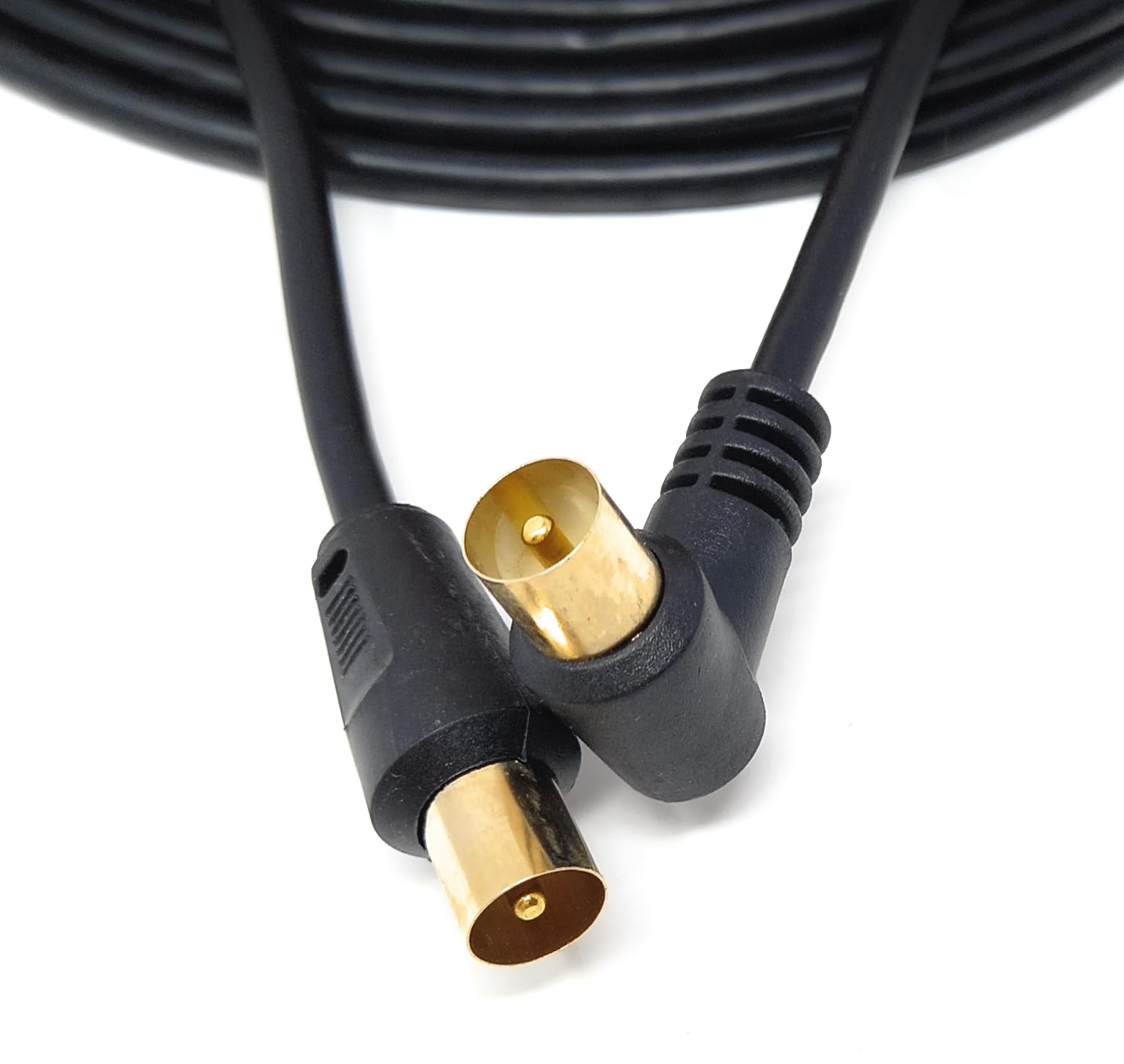 DRUT TV Male to Male Plug Coaxial Cable RG6 Aerial Digital Antenna RF Fly Lead Cable