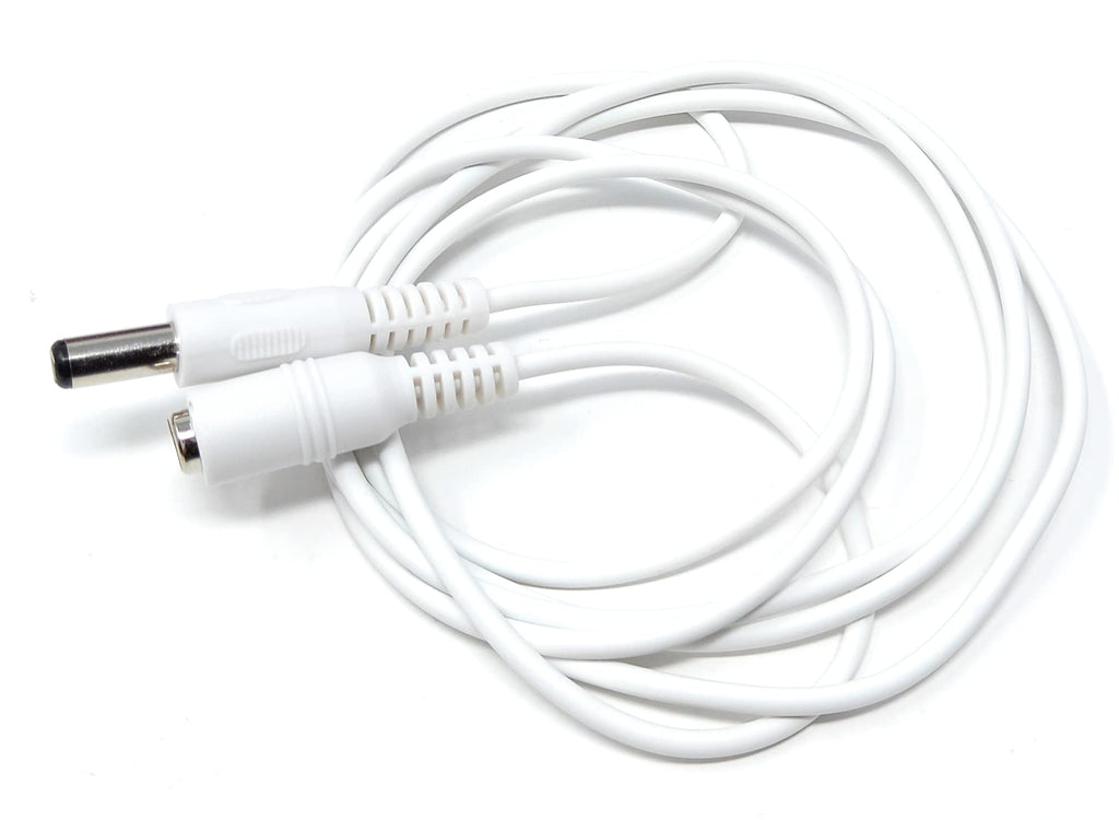 5.5mm x 2.1mm DC Power Plug to Socket, Male to Female CCTV, LED, Modem Router, Music Instruments Extension Lead Cable