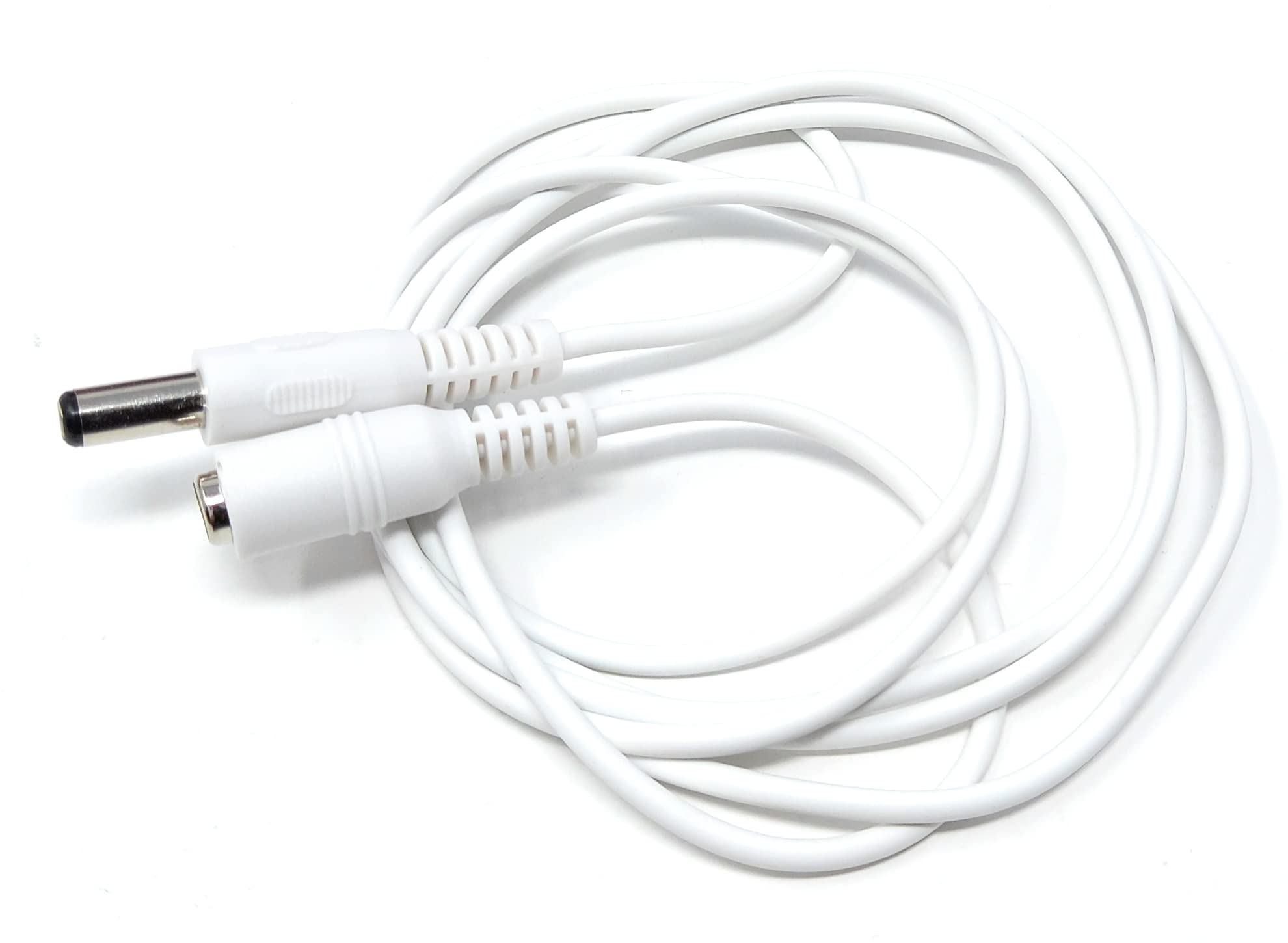 5.5mm x 2.1mm DC Power Plug to Socket, Male to Female CCTV, LED, Modem Router, Music Instruments Extension Lead Cable