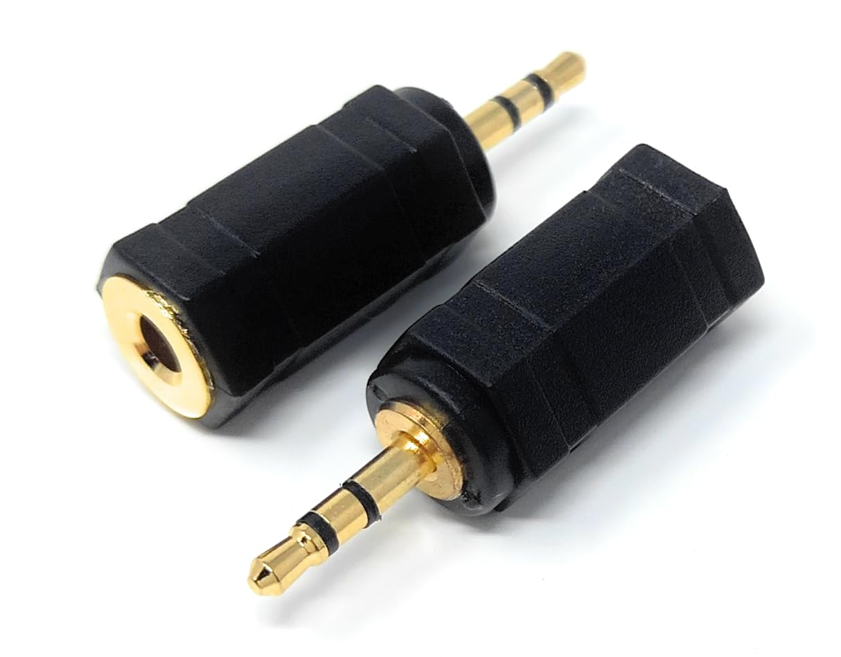 DRUT 2.5mm Stereo Jack to 3.5mm Socket Plug Audio Adapter Cable Converter