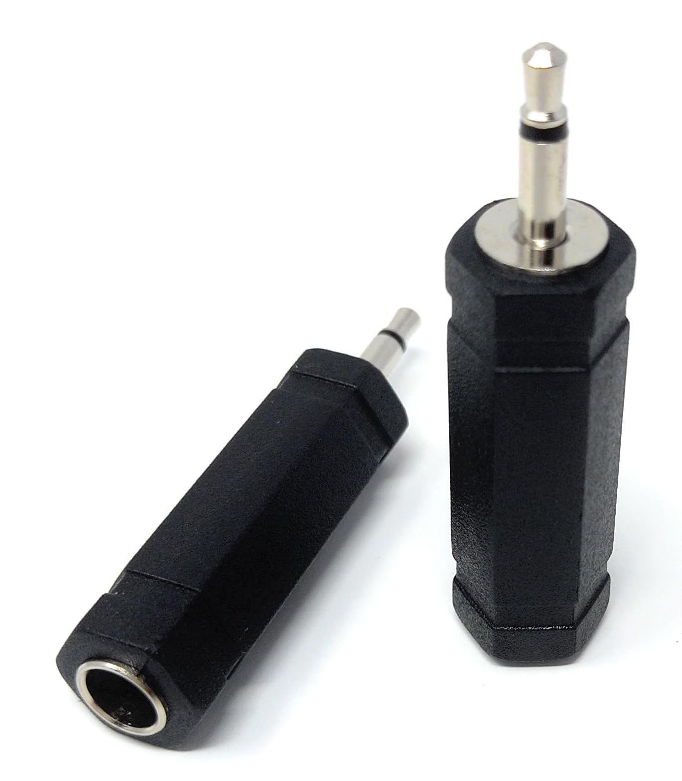 DRUT 6.35mm Stereo Female Socket to 3.5mm Mono Jack Plug Audio Cable Adapter Converter
