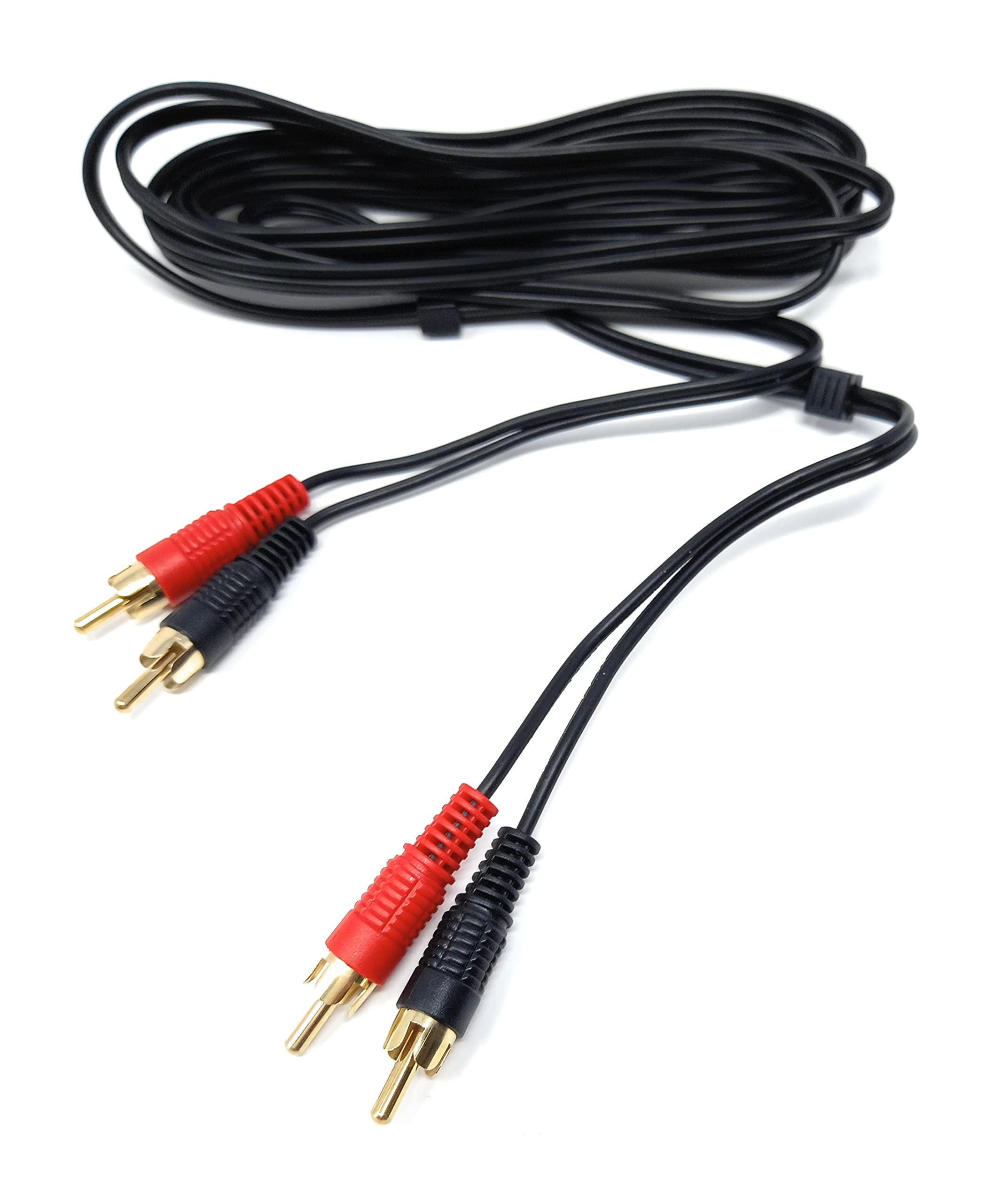 DRUT RCA to RCA Phono Twin Jack to Jack Stereo Audio Cable Lead Cord Compatible With CD/DVD/Amplifier/Hifi/DJ Mixer/Turntable