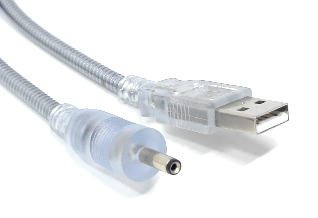 DRUT 30cm USB-A to 3.5mm x 1.35mm Barrel Jack Male DC Power Charger Adapter Cable (Metal Shelding) 1ft