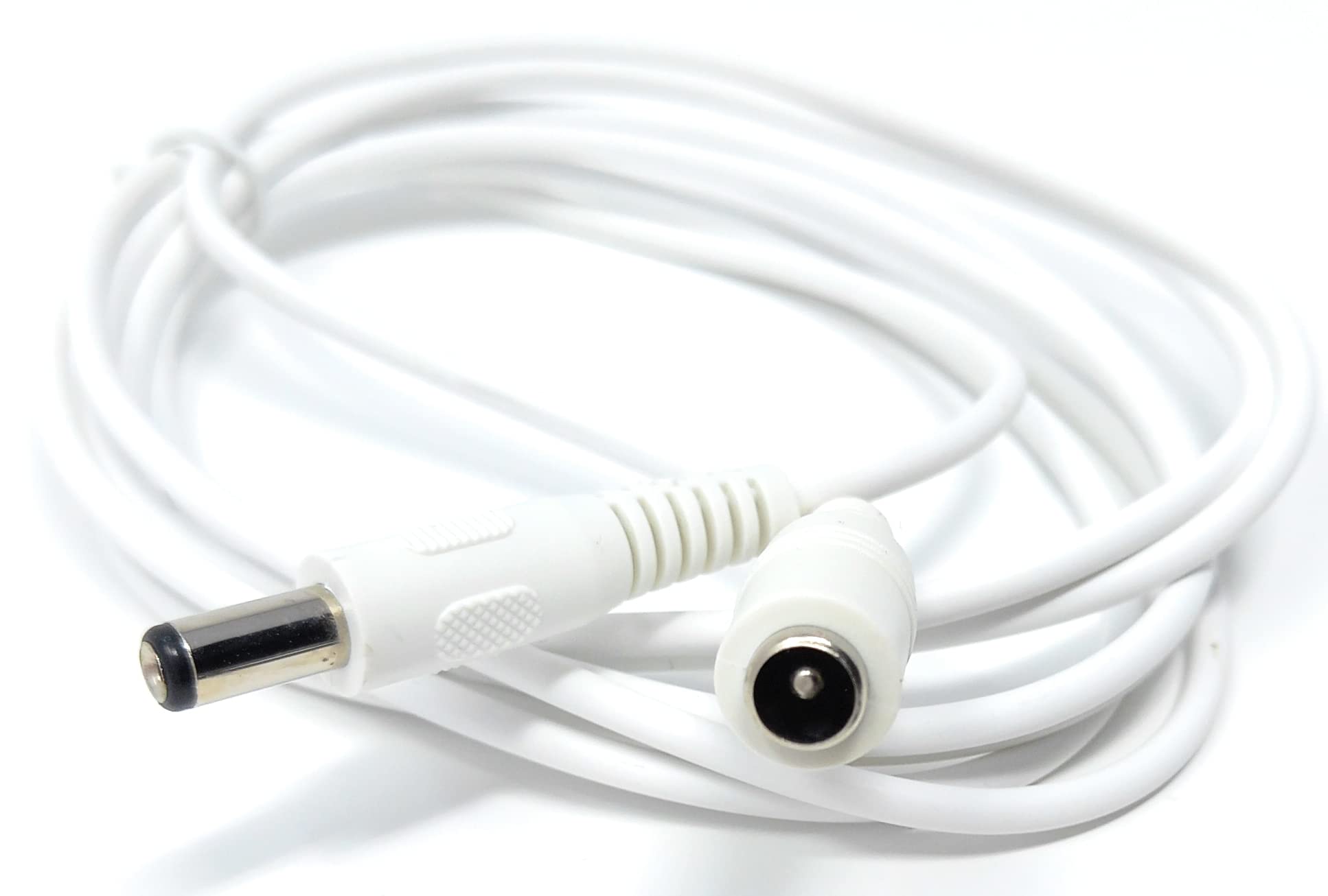 5.5mm x 2.1mm DC Power Plug to Socket, Male to Female CCTV, LED, Modem Router, Music Instruments Extension Lead Cable