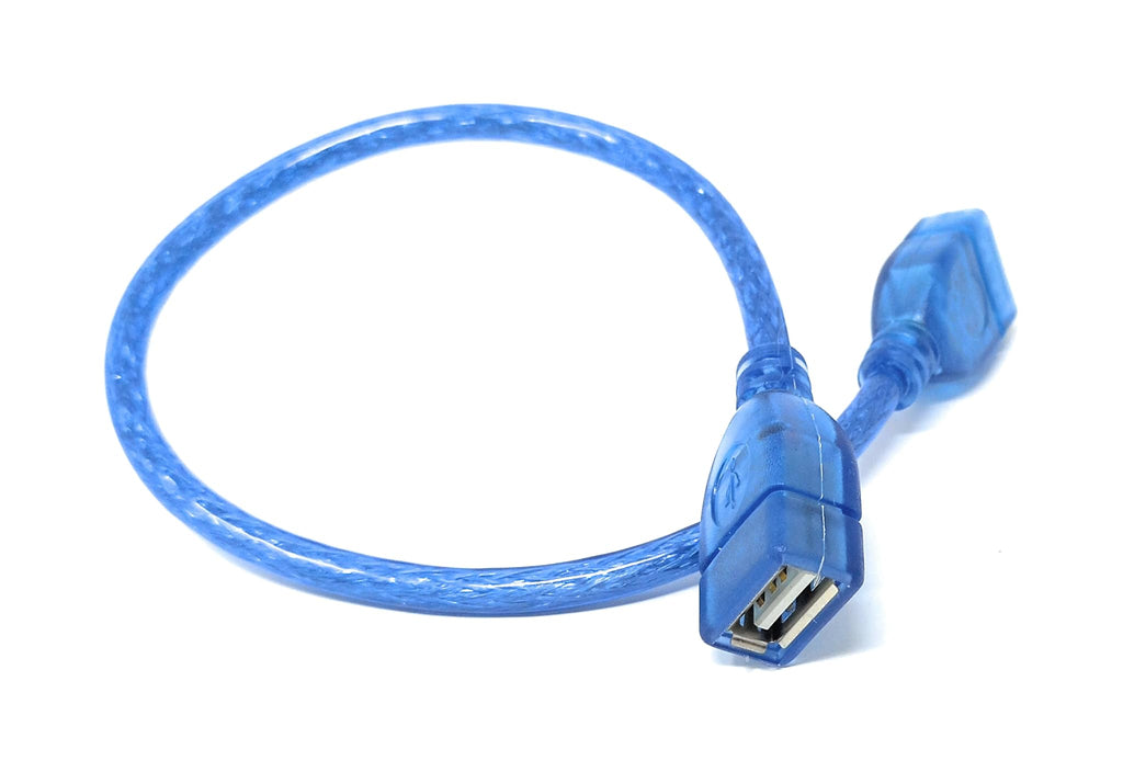 DRUT 30cm USB Female to Female Extension Cable Coupler Adapter – Compatible with Computers, Printers, Mobile Phones, Mouse, Keyboard