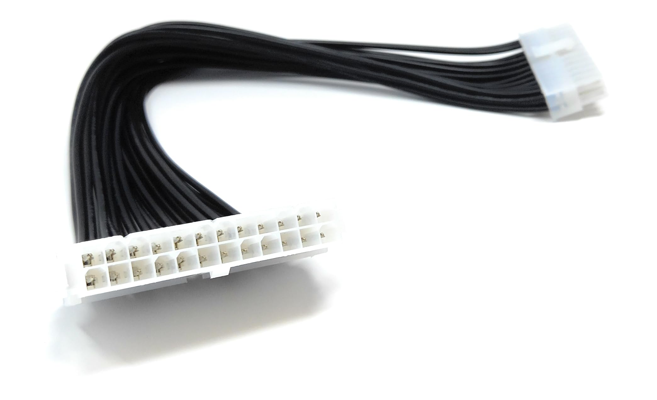 DRUT 30cm ATX 24-Pin Male To Female Extension Cable Connector, PC Motherboard PSU Power Supply Lead 1ft