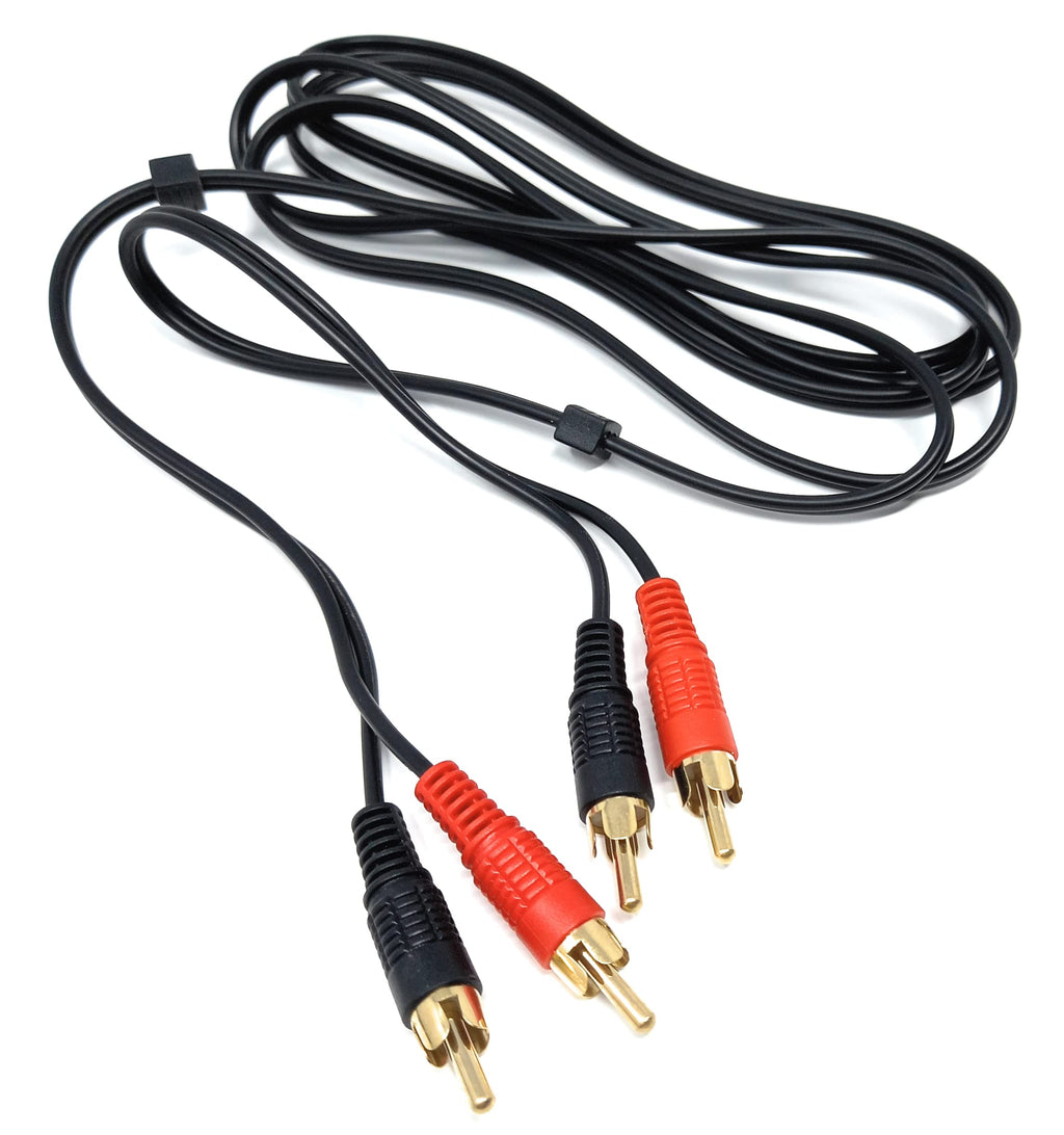 DRUT RCA to RCA Phono Twin Jack to Jack Stereo Audio Cable Lead Cord Compatible With CD/DVD/Amplifier/Hifi/DJ Mixer/Turntable