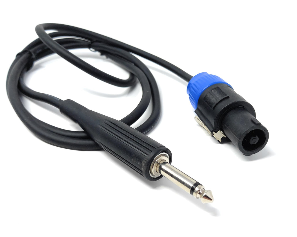Speakon to 6.35mm 1/4'' Jack Low Loss PA Speaker, Guitar, Music Instrument Cable Lead