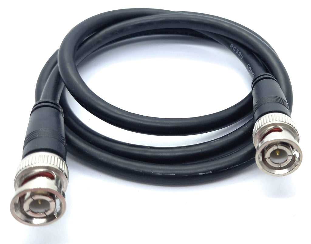 DRUT BNC to BNC Cable Lead, Coaxial RG59/RG59U 75ohm for CCTV Video Camera, Male to Male Plugs