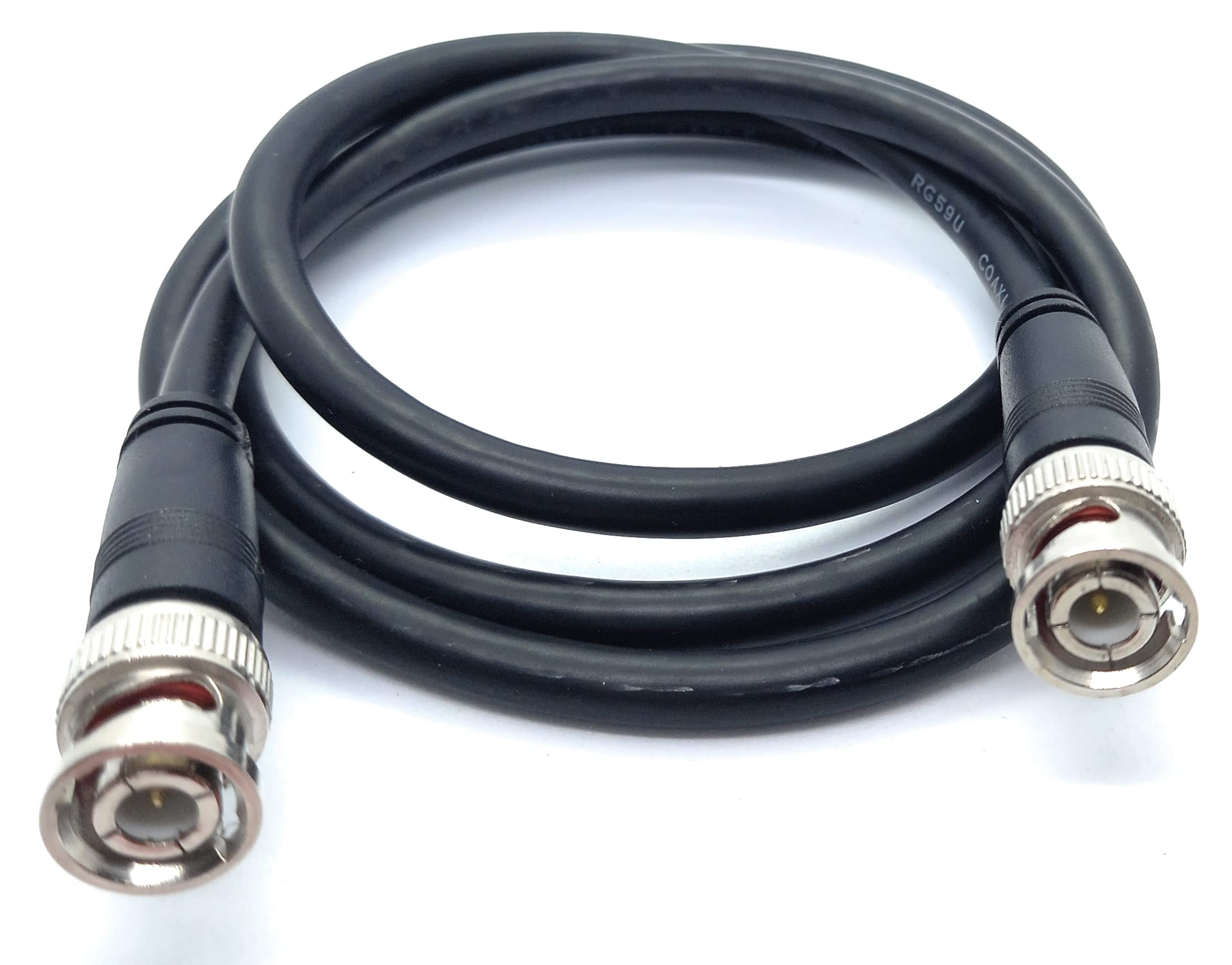 DRUT BNC to BNC Cable Lead, Coaxial RG59/RG59U 75ohm for CCTV Video Camera, Male to Male Plugs