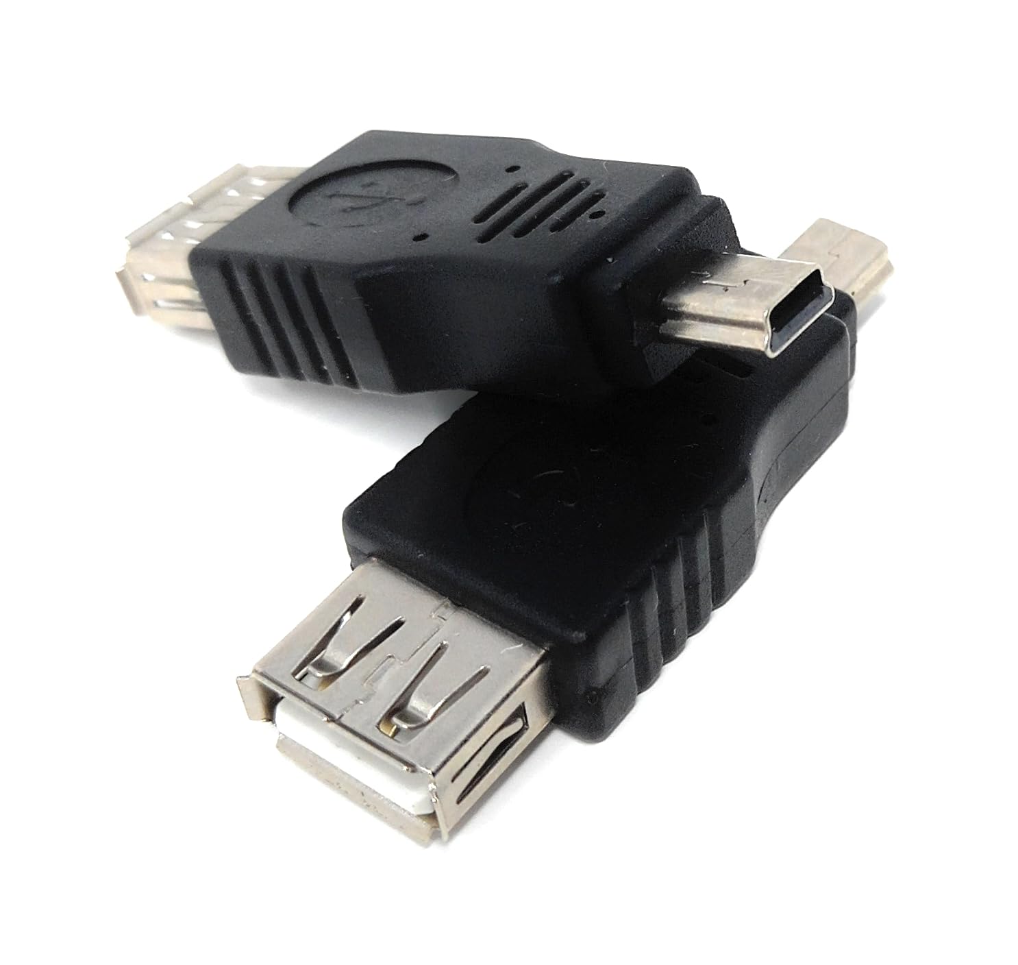 DRUT USB 2.0 A Type Female Socket to Mini USB Plug 5 Pin Adapter, Converter