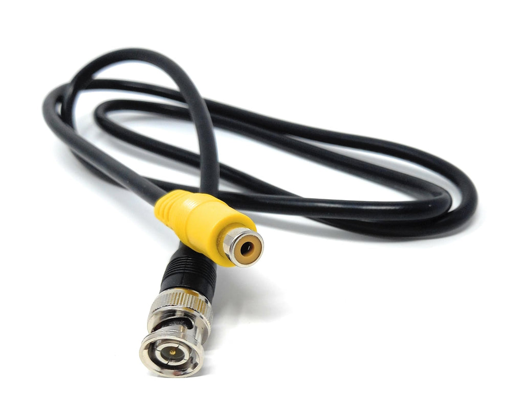 DRUT BNC Male to RCA Female Coaxial Cable Connector for HD Video, Monitor, CCTV, and Surveillance Systems