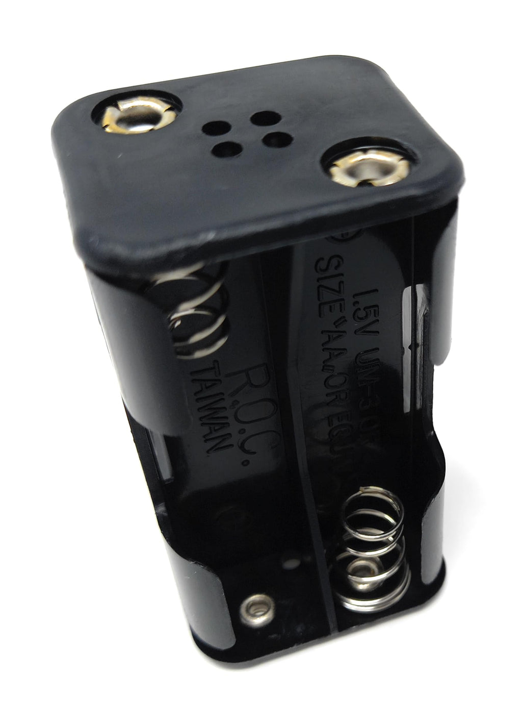 4 x AA Battery Holder Case Housing Box With Solder Lug Terminals Connector Block, Open Style Quadrate