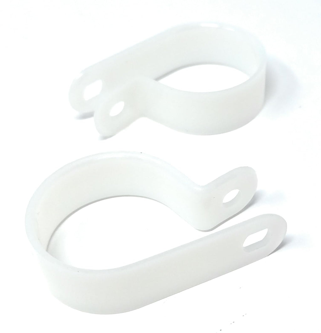 100pcs. P-Clips Plastic Nylon for Hose, Pipe, Cable, Wire, Tubing Wall Clamp Mount