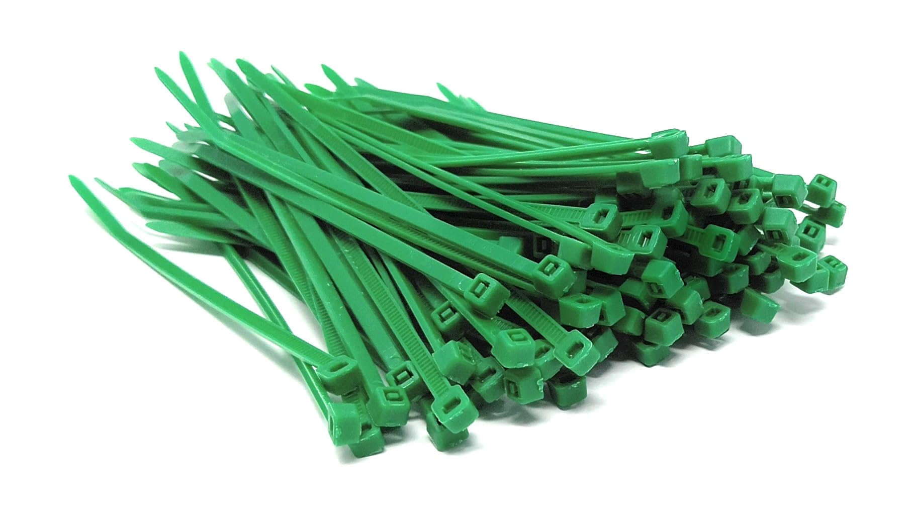 Nylon Cable Ties, 100mm x 2.5mm, Pack of 100, Plastic Zip Tie Wraps, Self-Locking