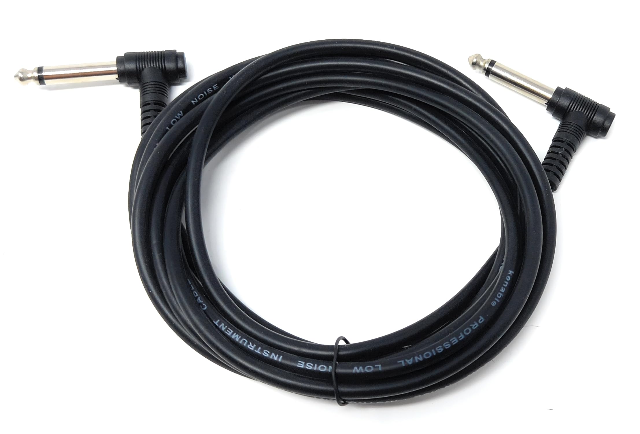 DRUT 6.35mm to 6.35mm Right Angle 90 Degree Jack Audio Mono Guitar Speaker Music Instrument Cable Lead