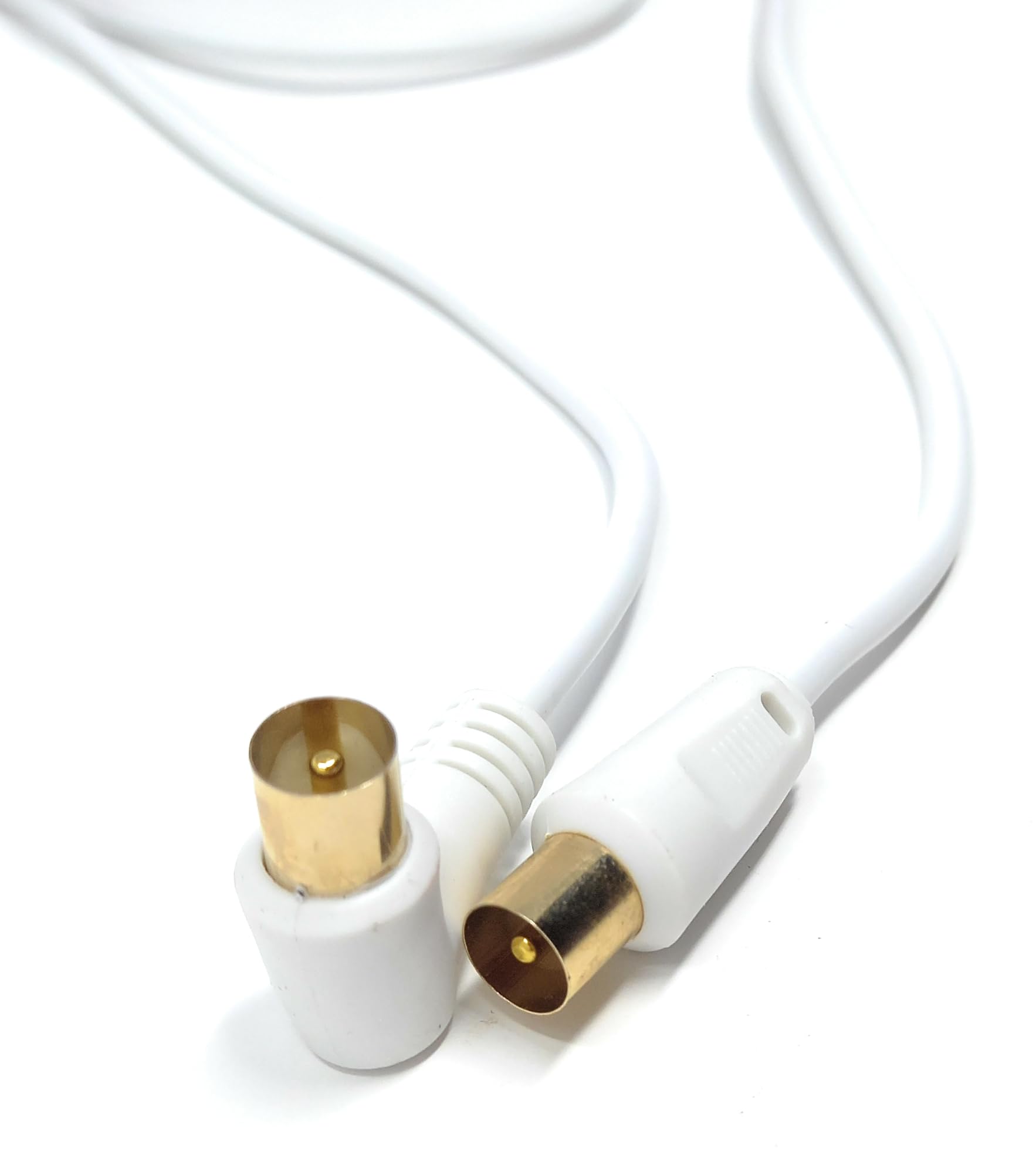 DRUT TV Male to Male Plug Coaxial Cable RG6 Aerial Digital Antenna RF Fly Lead Cable