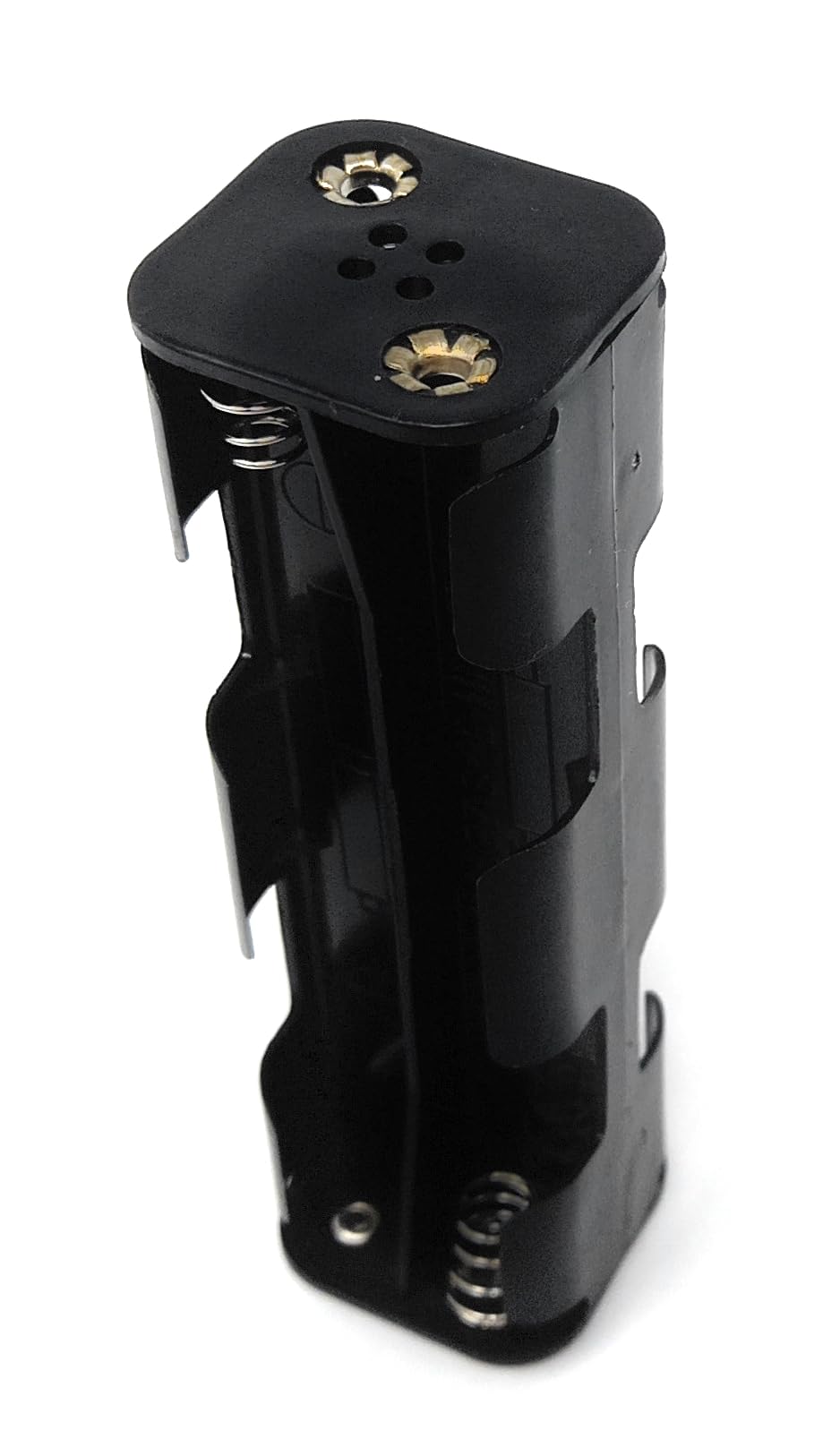 8 x AA Battery Holder with Coil Spring Contacts – Snap-Fit Connectors for Secure Power Housing