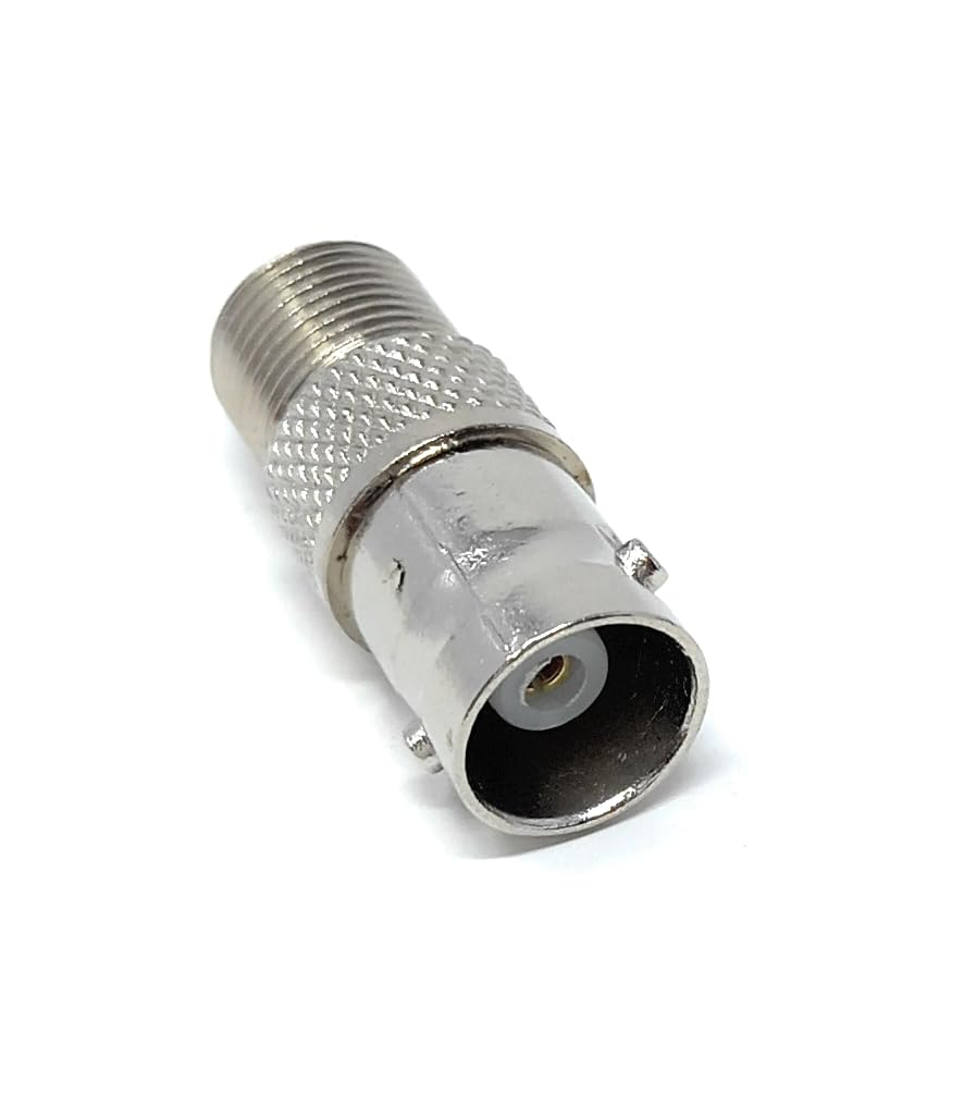 DRUT F Type Female Screw on to BNC Female Socket, TV Satellite Cable Adapter