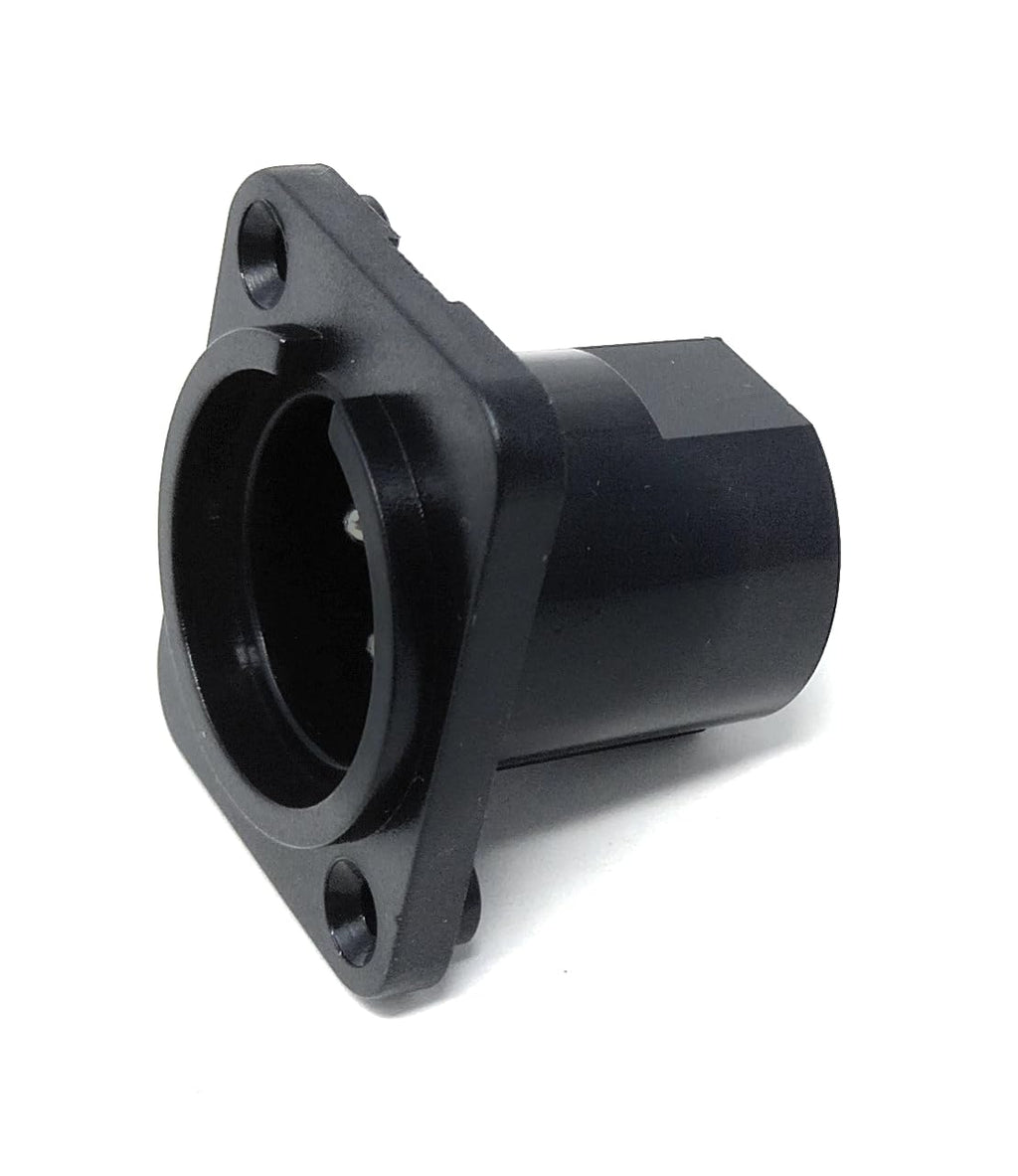 DRUT 3-Pin XLR Male Chassis Mount Socket – Plastic Panel Jack for Audio, Microphone, Studio, DJ Mixer and Speaker Connections, Solder Terminals