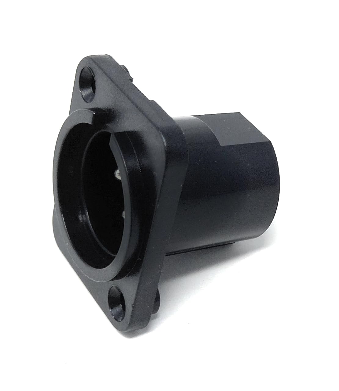 DRUT 3-Pin XLR Male Chassis Mount Socket – Plastic Panel Jack for Audio, Microphone, Studio, DJ Mixer and Speaker Connections, Solder Terminals