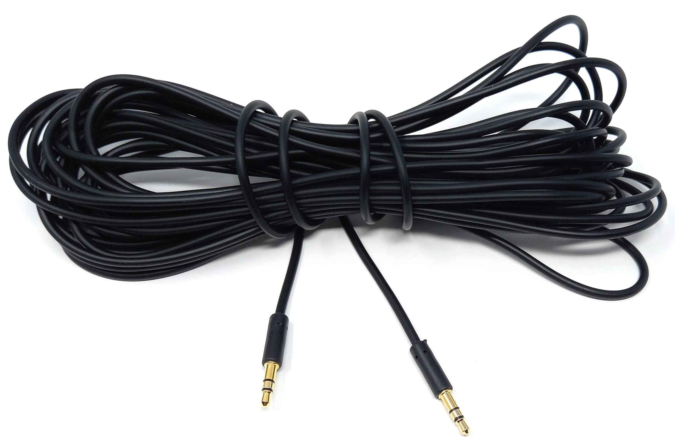 DRUT 3.5mm Stereo Audio Jack Plug to Plug, Male to Male AUX, Slim Flexible Lead Cable