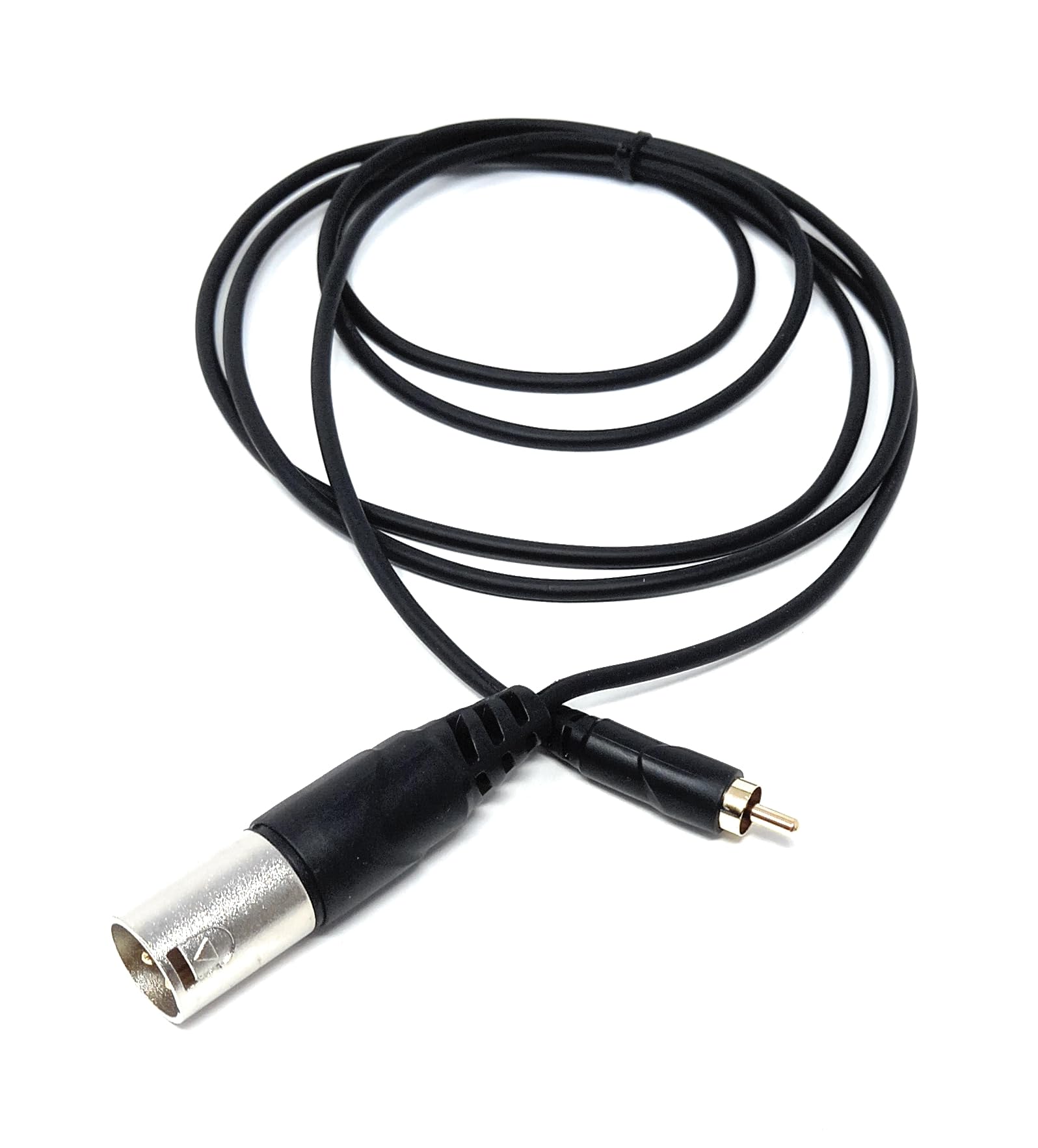 DRUT 3-Pin Male XLR to RCA Phono Single Plug Cable for HiFi Audio, Music Instruments, Mixer, Microphone Lead, Cable, Gold Plated