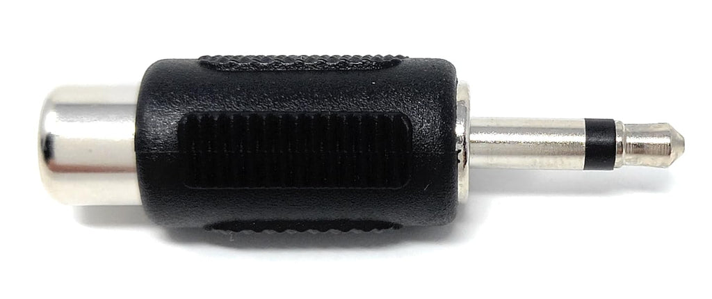 DRUT RCA Phono Socket to 3.5mm Mono Jack Plug, Audio Video Adapter