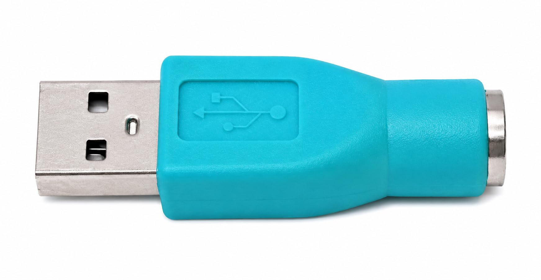 DRUT USB A Male to Mini DIN 6 Female Adapter, PS/2 Converter for Music Instruments, Keyboard, Mouse and Legacy Peripheral Connections