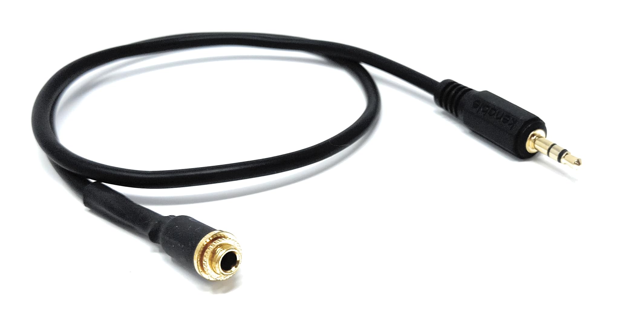 DRUT Panel Mount 3.5mm Male to Female Extension Cable Adapter – 1/8" TRS Stereo Connector with Locking Nut for Headphones, Microphones, Speakers, DJ & DIY Audio Projects
