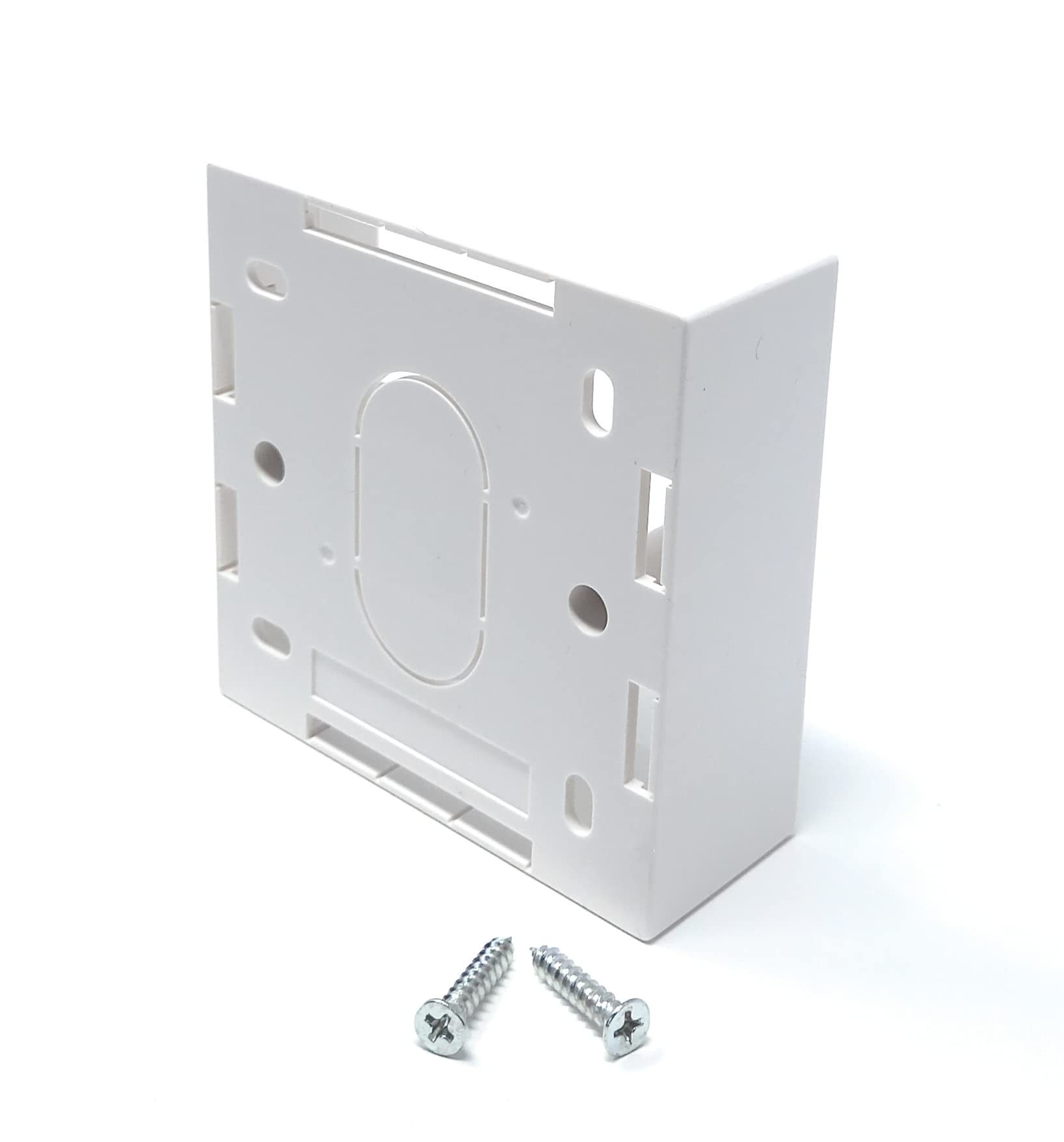 Surface Mounting Back Box for Wallplate Ethernet Faceplate, Multi Cable in/out Points