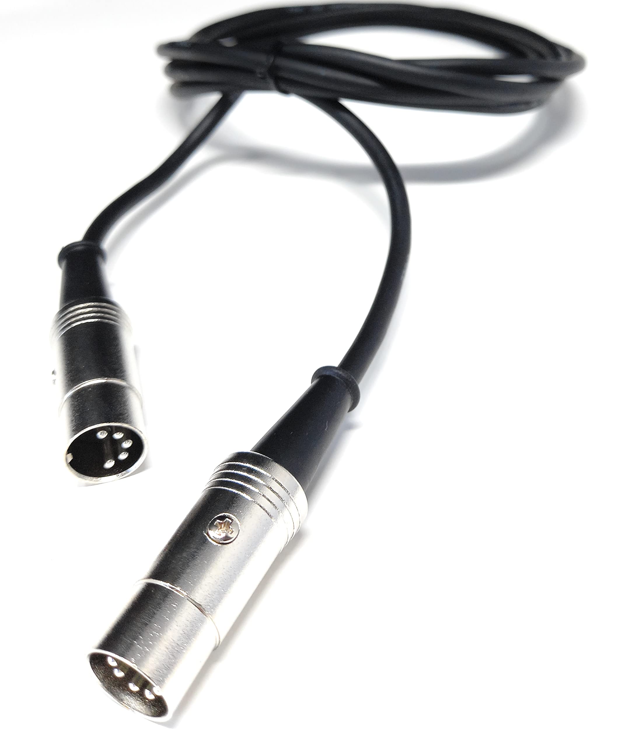 DRUT MIDI Male to Male Lead 5 pin DIN Shielded Flexible for Computer, Synth, Keyboard, Effects, Music Instruments Audio Cable