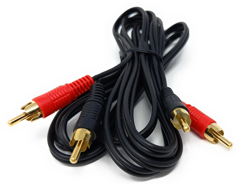 DRUT RCA to RCA Phono Twin Jack to Jack Stereo Audio Cable Lead Cord Compatible With CD/DVD/Amplifier/Hifi/DJ Mixer/Turntable